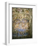 Interior, Sistine Chapel, the Vatican, Rome, Lazio, Italy-Roy Rainford-Framed Photographic Print