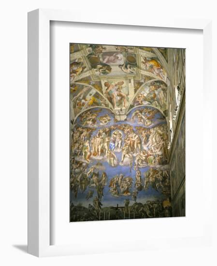 Interior, Sistine Chapel, the Vatican, Rome, Lazio, Italy-Roy Rainford-Framed Photographic Print