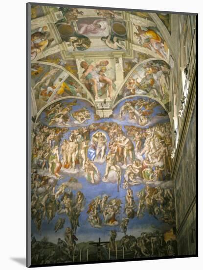 Interior, Sistine Chapel, the Vatican, Rome, Lazio, Italy-Roy Rainford-Mounted Photographic Print