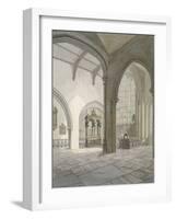 Interior South-West View of the Church of St Helen, Bishopsgate, City of London, 1820-Frederick Nash-Framed Giclee Print