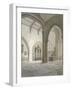 Interior South-West View of the Church of St Helen, Bishopsgate, City of London, 1820-Frederick Nash-Framed Giclee Print