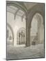 Interior South-West View of the Church of St Helen, Bishopsgate, City of London, 1820-Frederick Nash-Mounted Giclee Print