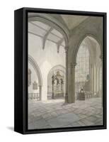 Interior South-West View of the Church of St Helen, Bishopsgate, City of London, 1820-Frederick Nash-Framed Stretched Canvas