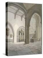 Interior South-West View of the Church of St Helen, Bishopsgate, City of London, 1820-Frederick Nash-Stretched Canvas