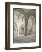 Interior South-West View of the Church of St Helen, Bishopsgate, City of London, 1820-Frederick Nash-Framed Giclee Print