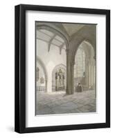 Interior South-West View of the Church of St Helen, Bishopsgate, City of London, 1820-Frederick Nash-Framed Giclee Print