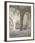 Interior South-West View of the Church of St Helen, Bishopsgate, City of London, 1820-Frederick Nash-Framed Giclee Print