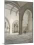 Interior South-West View of the Church of St Helen, Bishopsgate, City of London, 1820-Frederick Nash-Mounted Giclee Print