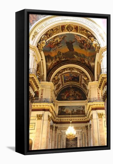 Interior, St Isaac's Cathedral, St Petersburg, Russia, 2011-Sheldon Marshall-Framed Stretched Canvas