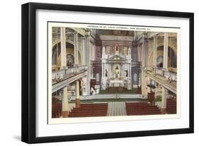 Interior, St. Louis Cathedral, New Orleans, Louisiana-null-Framed Art Print