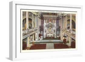 Interior, St. Louis Cathedral, New Orleans, Louisiana-null-Framed Art Print