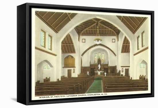 Interior, St. Paul's Church, Charleston, West Virginia-null-Framed Stretched Canvas