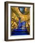 Interior Stairs and Ceiling of Modern Public Spa, Escaldes-Engordany Parish, Andorra-Jim Zuckerman-Framed Photographic Print