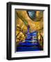 Interior Stairs and Ceiling of Modern Public Spa, Escaldes-Engordany Parish, Andorra-Jim Zuckerman-Framed Photographic Print