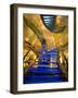 Interior Stairs and Ceiling of Modern Public Spa, Escaldes-Engordany Parish, Andorra-Jim Zuckerman-Framed Photographic Print