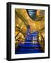 Interior Stairs and Ceiling of Modern Public Spa, Escaldes-Engordany Parish, Andorra-Jim Zuckerman-Framed Photographic Print