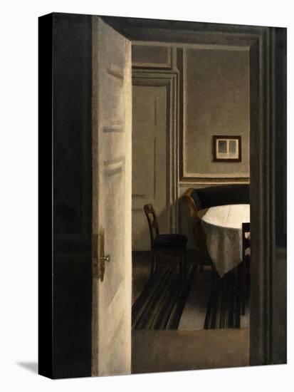 Interior, Strandgade 30-Vilhelm Hammershoi-Stretched Canvas