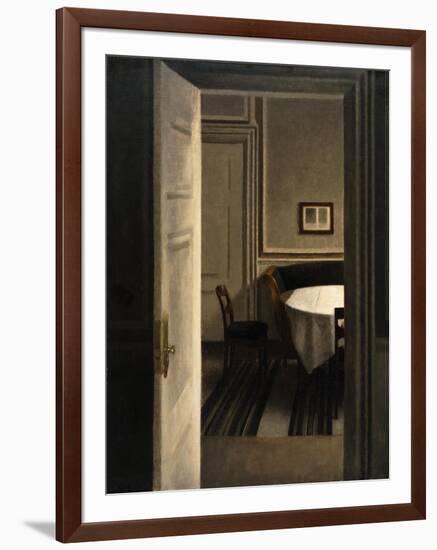 Interior, Strandgade 30-Vilhelm Hammershoi-Framed Giclee Print