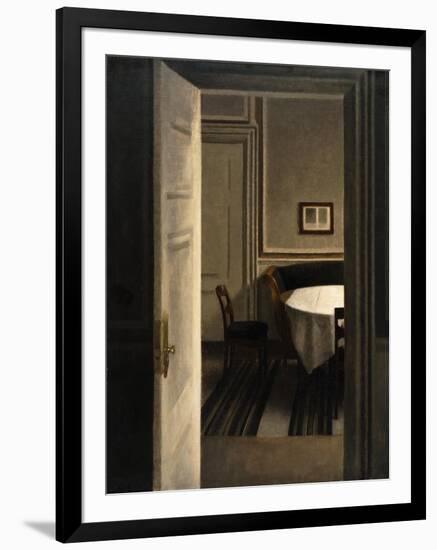 Interior, Strandgade 30-Vilhelm Hammershoi-Framed Giclee Print