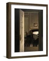 Interior, Strandgade 30-Vilhelm Hammershoi-Framed Giclee Print