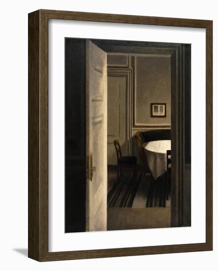 Interior, Strandgade 30-Vilhelm Hammershoi-Framed Giclee Print