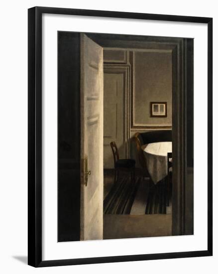 Interior, Strandgade 30-Vilhelm Hammershoi-Framed Giclee Print