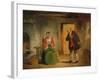 Interior Study, 1835-63 (Oil on Paper Mounted on Board)-Francis William Edmonds-Framed Giclee Print