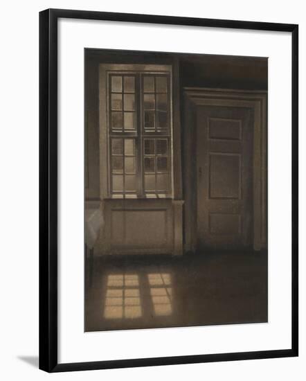 Interior, Sunlight on the Floor-Vilhelm Hammershoi-Framed Giclee Print