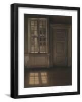 Interior, Sunlight on the Floor-Vilhelm Hammershoi-Framed Giclee Print