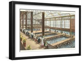 Interior, Sutro Bath House, San Francisco, California-null-Framed Art Print