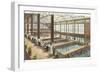 Interior, Sutro Bath House, San Francisco, California-null-Framed Art Print