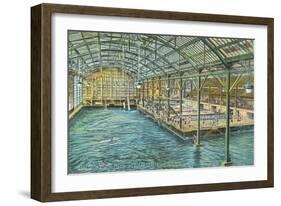 Interior, Sutro Baths, San Francisco, California-null-Framed Art Print