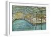 Interior, Sutro Baths, San Francisco, California-null-Framed Art Print