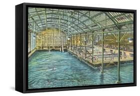 Interior, Sutro Baths, San Francisco, California-null-Framed Stretched Canvas