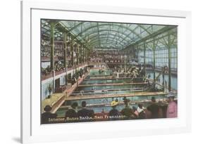 Interior, Sutro Baths, San Francisco, California-null-Framed Premium Giclee Print