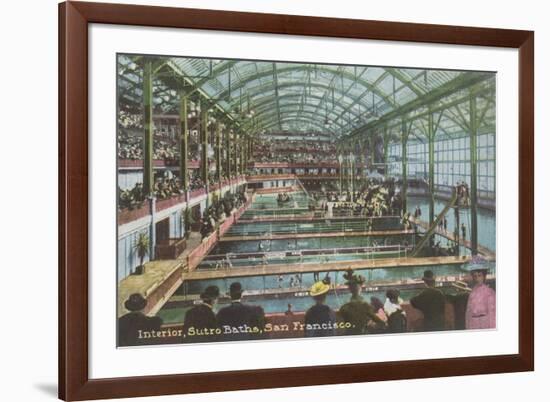 Interior, Sutro Baths, San Francisco, California-null-Framed Premium Giclee Print