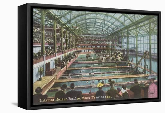 Interior, Sutro Baths, San Francisco, California-null-Framed Stretched Canvas