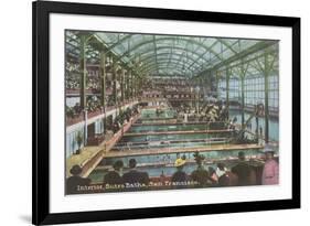 Interior, Sutro Baths, San Francisco, California-null-Framed Art Print