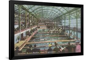 Interior, Sutro Baths, San Francisco, California-null-Framed Art Print