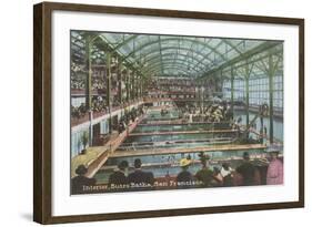 Interior, Sutro Baths, San Francisco, California-null-Framed Art Print