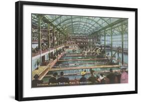 Interior, Sutro Baths, San Francisco, California-null-Framed Art Print