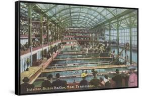 Interior, Sutro Baths, San Francisco, California-null-Framed Stretched Canvas