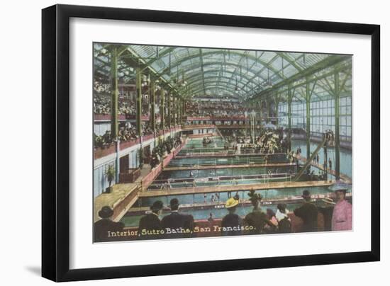 Interior, Sutro Baths, San Francisco, California-null-Framed Art Print