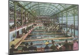 Interior, Sutro Baths, San Francisco, California-null-Mounted Art Print