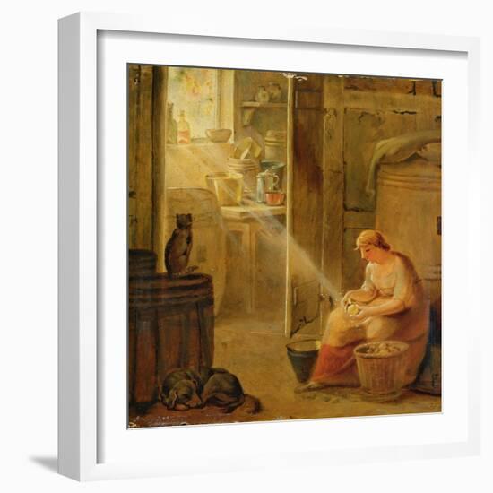 Interior (The Potato)-Johann Heinrich Wilhelm Tischbein-Framed Giclee Print