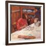 Interior the Woman with the Dog-Pierre Bonnard-Framed Giclee Print