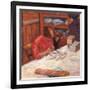 Interior the Woman with the Dog-Pierre Bonnard-Framed Giclee Print