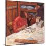 Interior the Woman with the Dog-Pierre Bonnard-Mounted Giclee Print