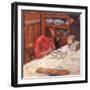 Interior the Woman with the Dog-Pierre Bonnard-Framed Giclee Print