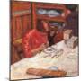 Interior the Woman with the Dog-Pierre Bonnard-Mounted Giclee Print